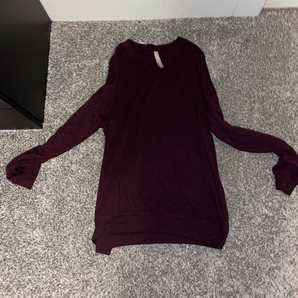 Maroon Long Sleeve Athleta Shirt